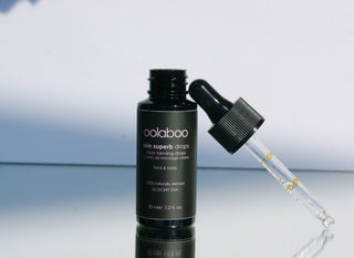 Oolaboo Skin Superb Clear Tanning Drops 30 ml met geopende pipet
