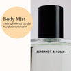 Salt & Stone Body Mist Bergamot & Hinoki 100ml gebruik met flacon