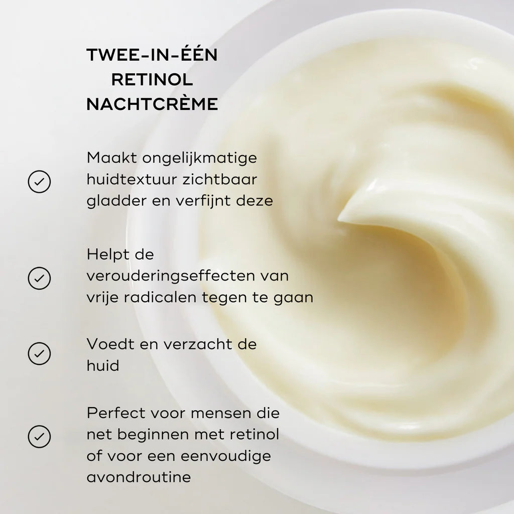 Medik8 Intelligent Retinol Smoothing Night Cream 50ml texture avec bienfaits